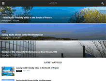 Tablet Screenshot of luxisto.com